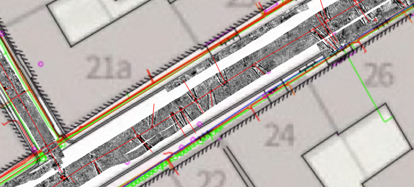 3D Grondradar afbeelding van de ondergrond