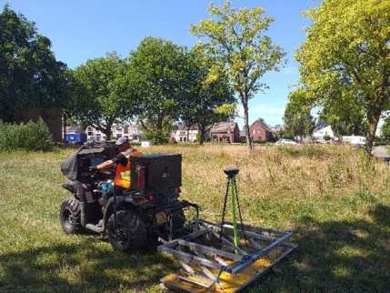 Onderzoek stortplaats met 3D-grondradar voor aanleg zonnepark